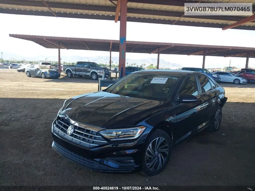 2020 Volkswagen Jetta Sel Premium VIN: 3VWGB7BU7LM070465 Lot: 40524619