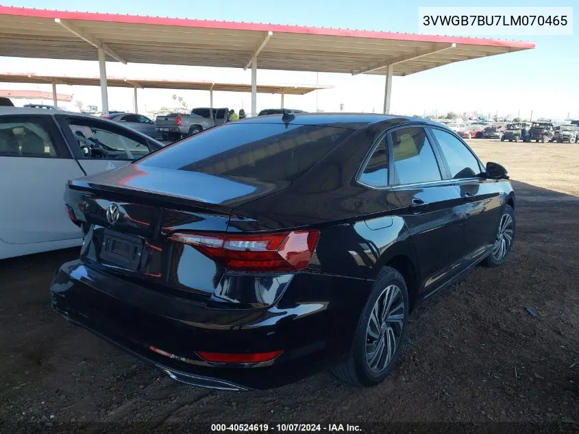 2020 Volkswagen Jetta Sel Premium VIN: 3VWGB7BU7LM070465 Lot: 40524619