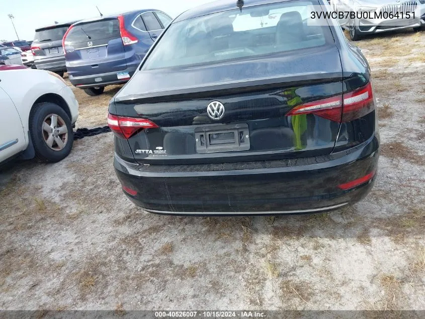 2020 Volkswagen Jetta 1.4T R-Line/1.4T S/1.4T Se VIN: 3VWCB7BU0LM064151 Lot: 40526007