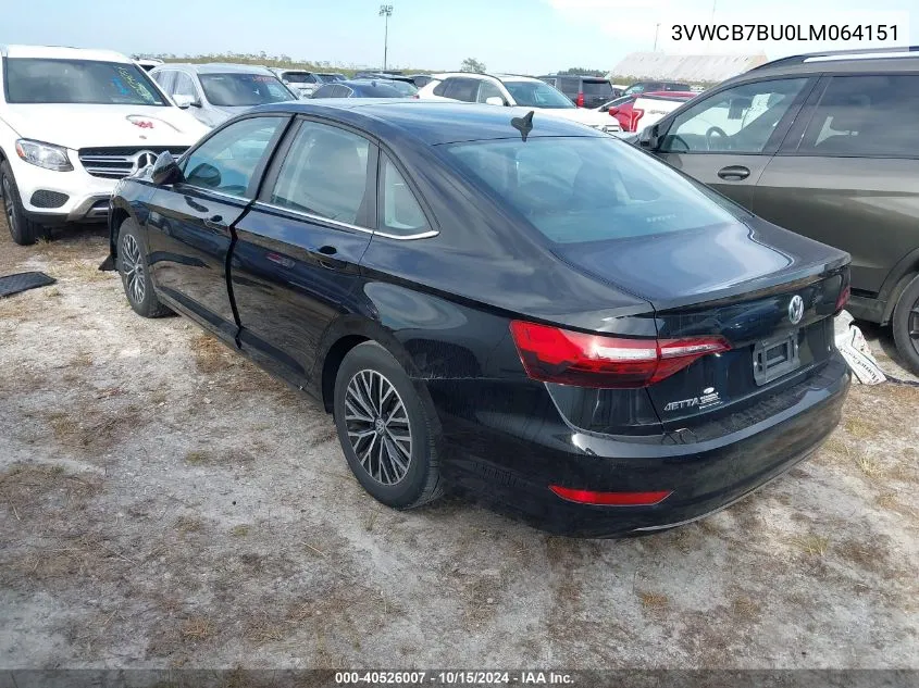 2020 Volkswagen Jetta 1.4T R-Line/1.4T S/1.4T Se VIN: 3VWCB7BU0LM064151 Lot: 40526007