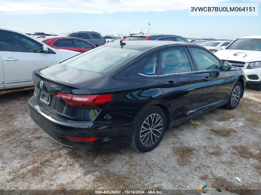 2020 Volkswagen Jetta 1.4T R-Line/1.4T S/1.4T Se VIN: 3VWCB7BU0LM064151 Lot: 40526007