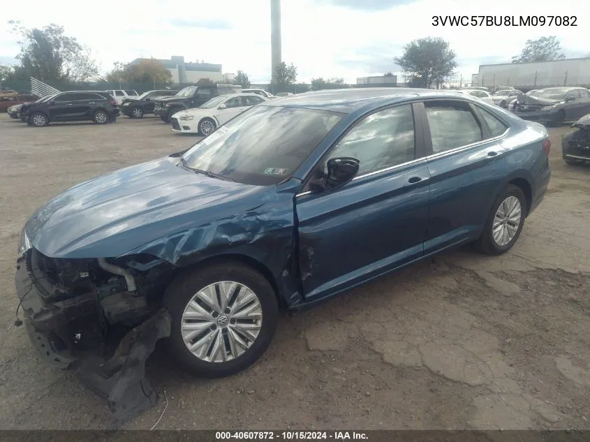 2020 Volkswagen Jetta 1.4T R-Line/1.4T S/1.4T Se VIN: 3VWC57BU8LM097082 Lot: 40607872