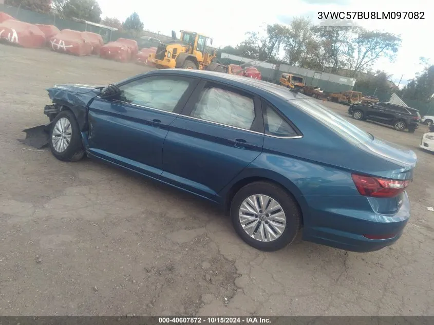 2020 Volkswagen Jetta 1.4T R-Line/1.4T S/1.4T Se VIN: 3VWC57BU8LM097082 Lot: 40607872