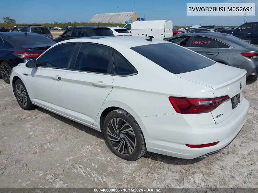 2020 Volkswagen Jetta 1.4T Sel Premium VIN: 3VWGB7BU9LM052694 Lot: 40608056