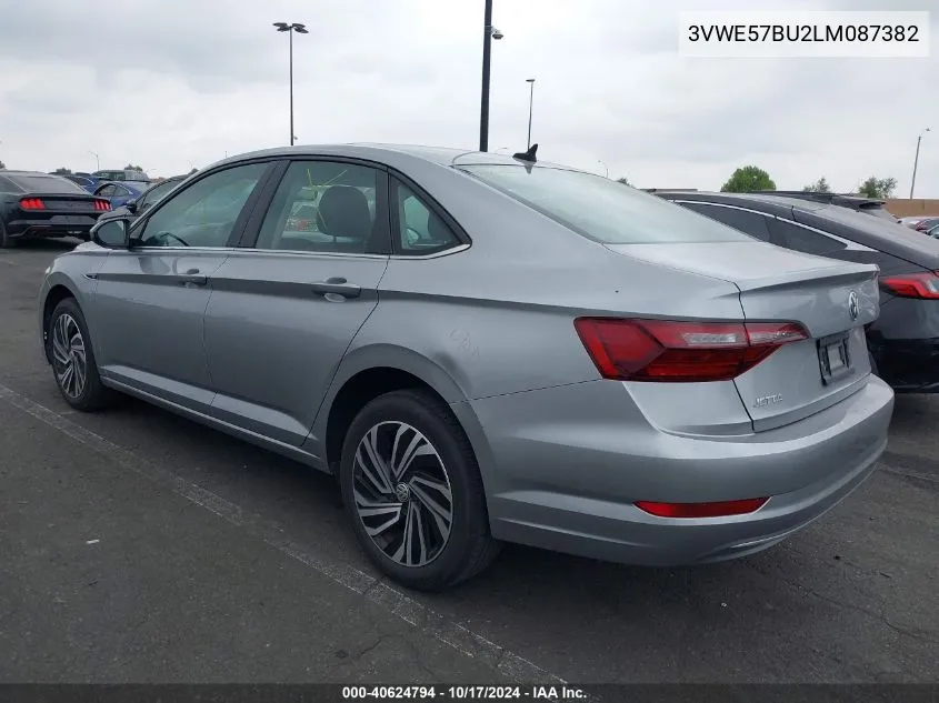 2020 Volkswagen Jetta 1.4T Sel VIN: 3VWE57BU2LM087382 Lot: 40624794