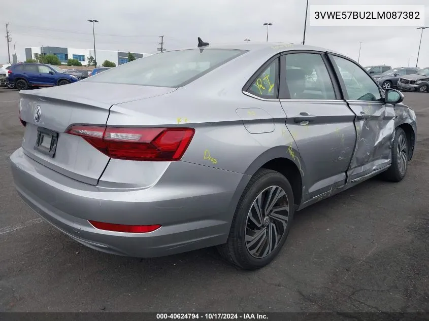 2020 Volkswagen Jetta 1.4T Sel VIN: 3VWE57BU2LM087382 Lot: 40624794