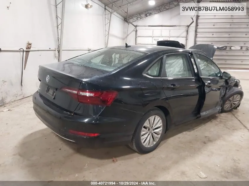 2020 Volkswagen Jetta 1.4T R-Line/1.4T S/1.4T Se VIN: 3VWCB7BU7LM058993 Lot: 40721994