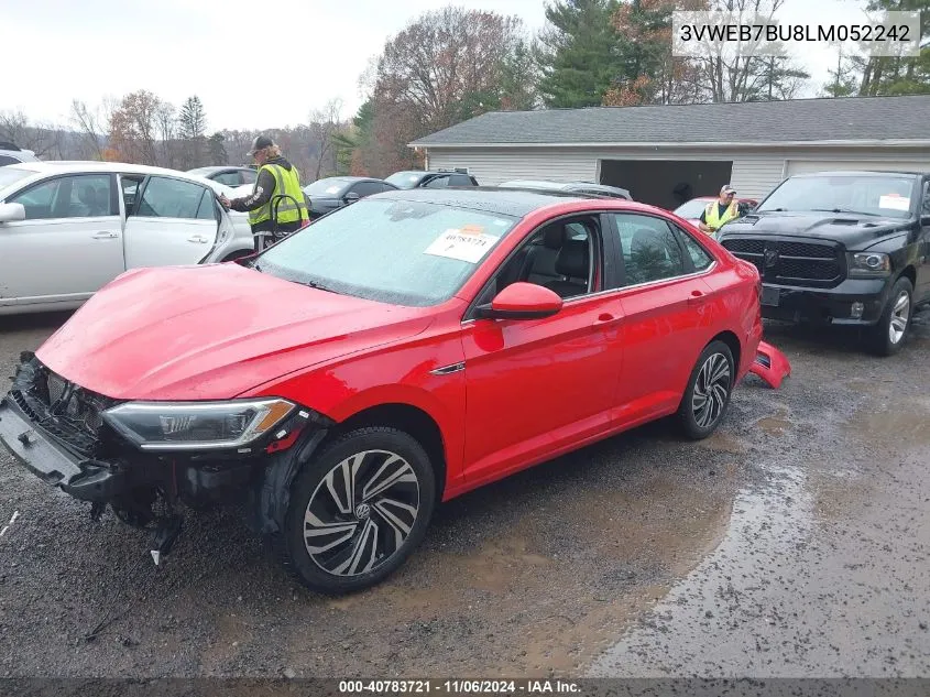 2020 Volkswagen Jetta 1.4T Sel VIN: 3VWEB7BU8LM052242 Lot: 40783721