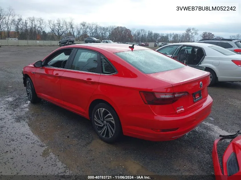 2020 Volkswagen Jetta 1.4T Sel VIN: 3VWEB7BU8LM052242 Lot: 40783721