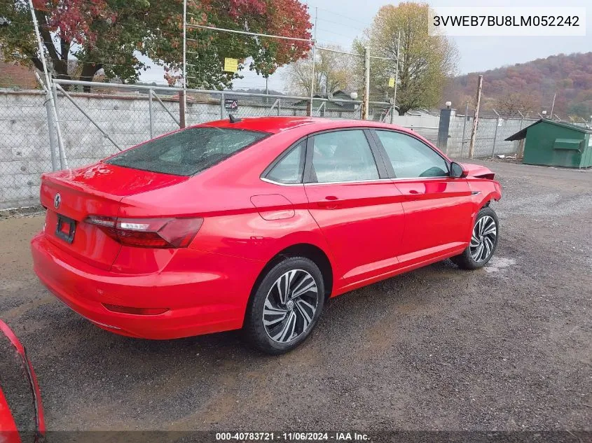 2020 Volkswagen Jetta 1.4T Sel VIN: 3VWEB7BU8LM052242 Lot: 40783721