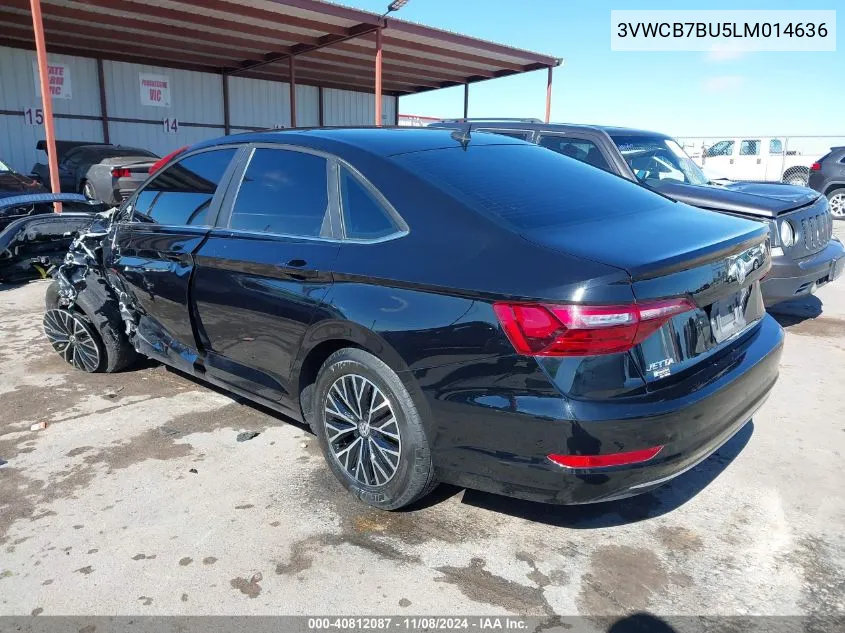 2020 Volkswagen Jetta 1.4T R-Line/1.4T S/1.4T Se VIN: 3VWCB7BU5LM014636 Lot: 40812087