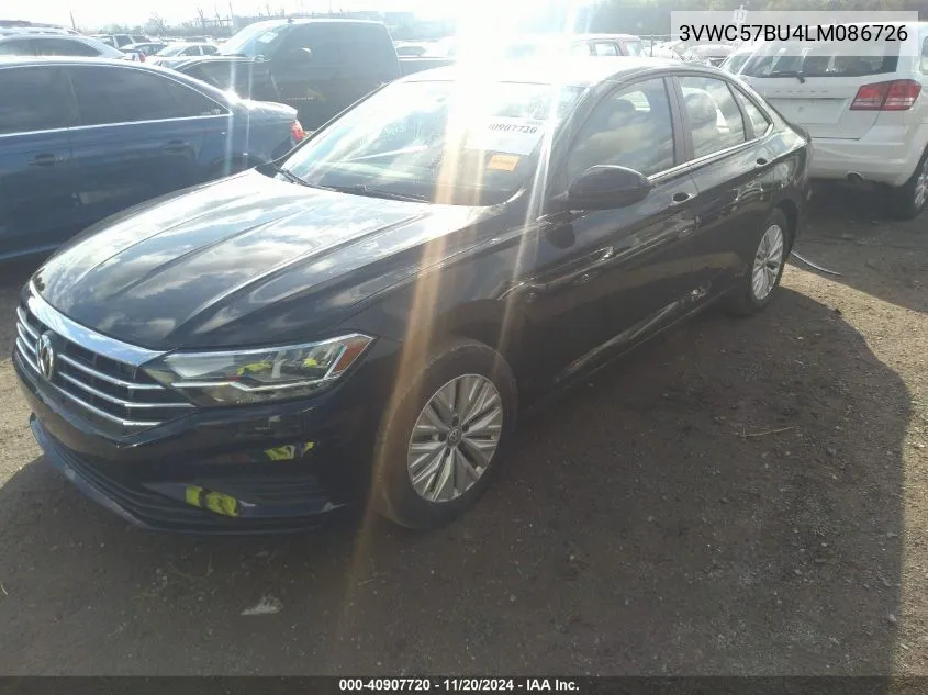 2020 Volkswagen Jetta 1.4T R-Line/1.4T S/1.4T Se VIN: 3VWC57BU4LM086726 Lot: 40907720