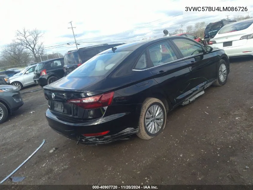 2020 Volkswagen Jetta 1.4T R-Line/1.4T S/1.4T Se VIN: 3VWC57BU4LM086726 Lot: 40907720