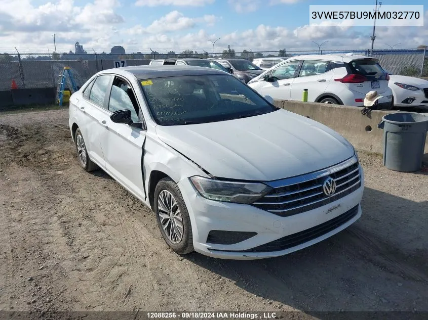 2021 Volkswagen Jetta VIN: 3VWE57BU9MM032770 Lot: 12088256