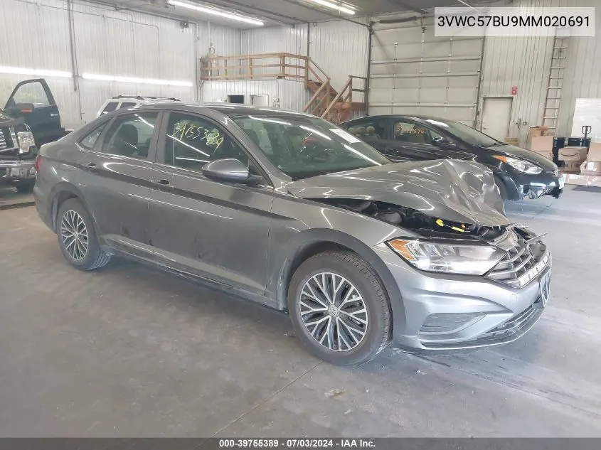 2021 Volkswagen Jetta 1.4T R-Line/1.4T S/1.4T Se VIN: 3VWC57BU9MM020691 Lot: 39755389