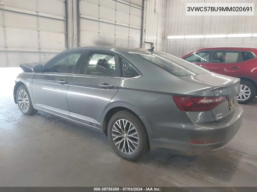 2021 Volkswagen Jetta 1.4T R-Line/1.4T S/1.4T Se VIN: 3VWC57BU9MM020691 Lot: 39755389