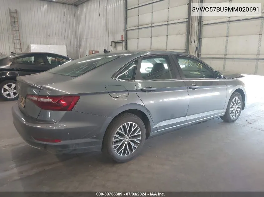 2021 Volkswagen Jetta 1.4T R-Line/1.4T S/1.4T Se VIN: 3VWC57BU9MM020691 Lot: 39755389