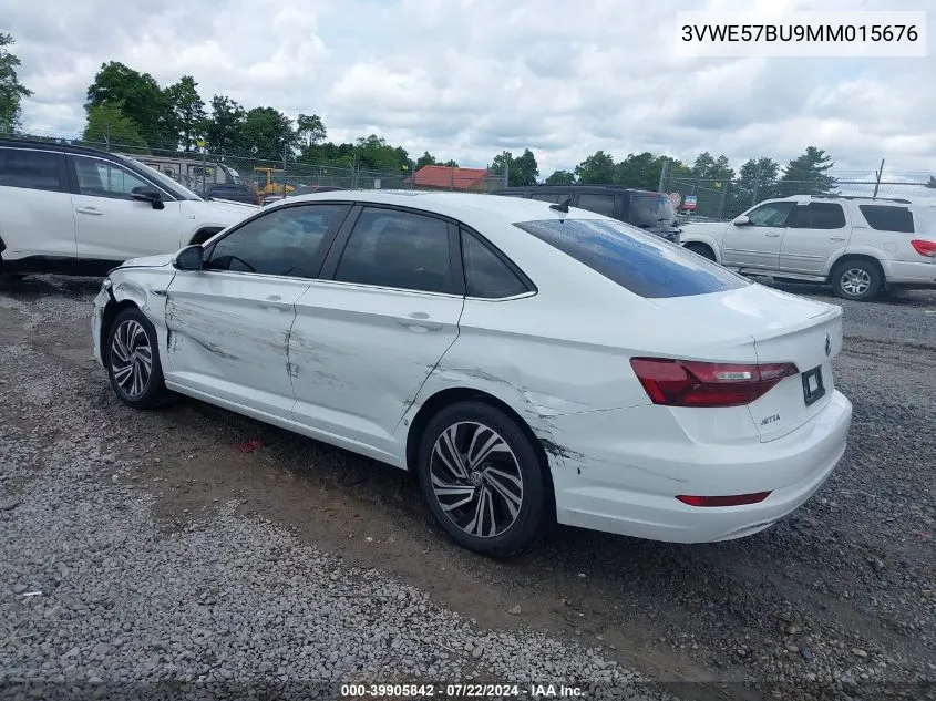 2021 Volkswagen Jetta 1.4T Sel VIN: 3VWE57BU9MM015676 Lot: 39905842