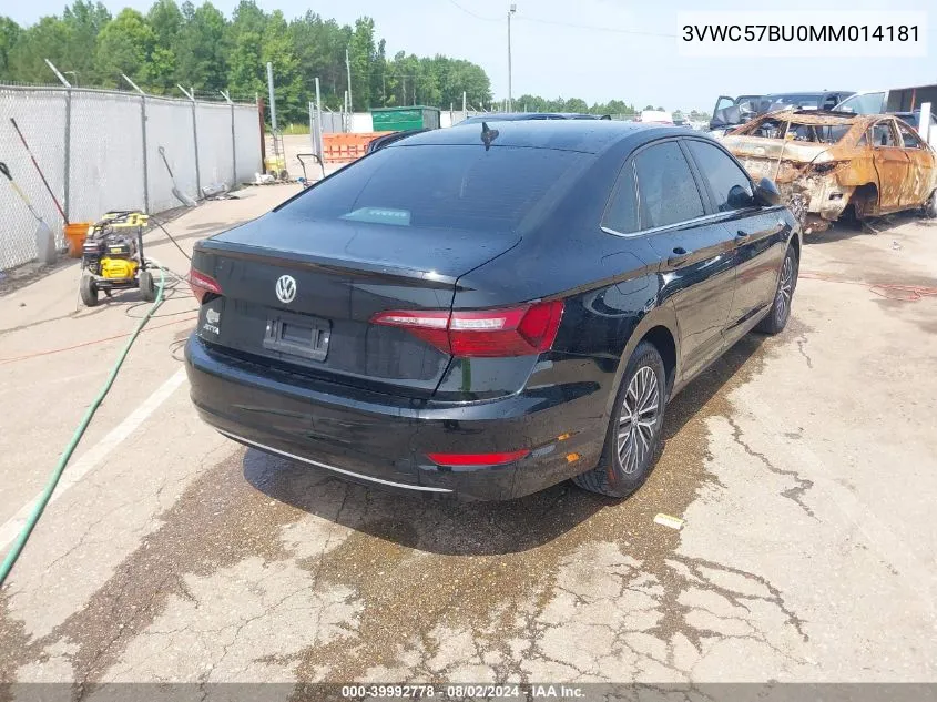 2021 Volkswagen Jetta 1.4T R-Line/1.4T S/1.4T Se VIN: 3VWC57BU0MM014181 Lot: 39992778