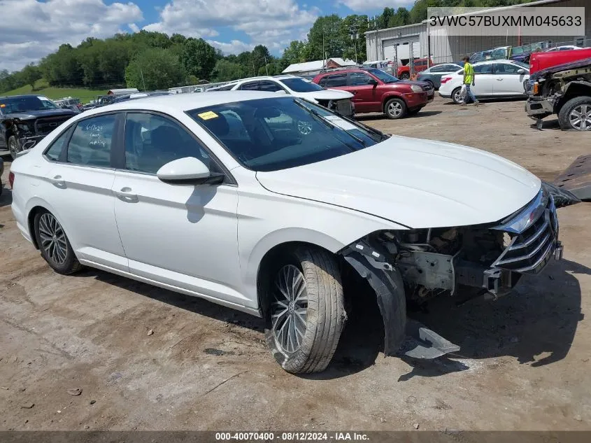 2021 Volkswagen Jetta 1.4T R-Line/1.4T S/1.4T Se VIN: 3VWC57BUXMM045633 Lot: 40070400