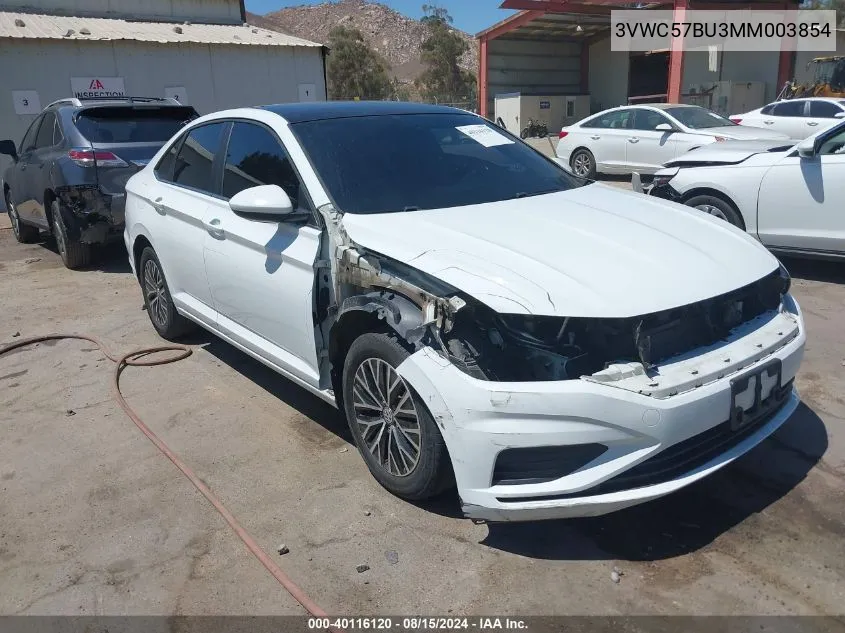 2021 Volkswagen Jetta 1.4T R-Line/1.4T S/1.4T Se VIN: 3VWC57BU3MM003854 Lot: 40116120