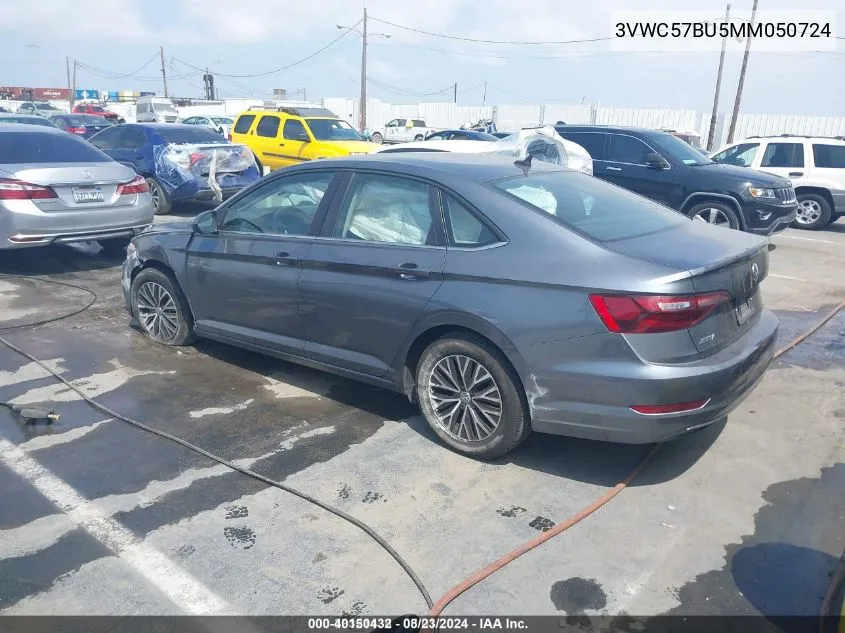 2021 Volkswagen Jetta 1.4T R-Line/1.4T S/1.4T Se VIN: 3VWC57BU5MM050724 Lot: 40150432