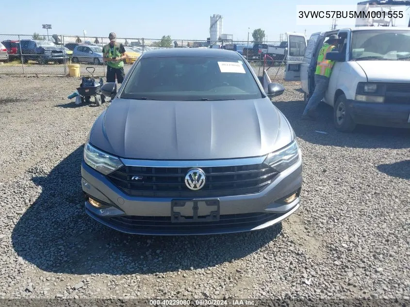 2021 Volkswagen Jetta 1.4T R-Line/1.4T S/1.4T Se VIN: 3VWC57BU5MM001555 Lot: 40229080