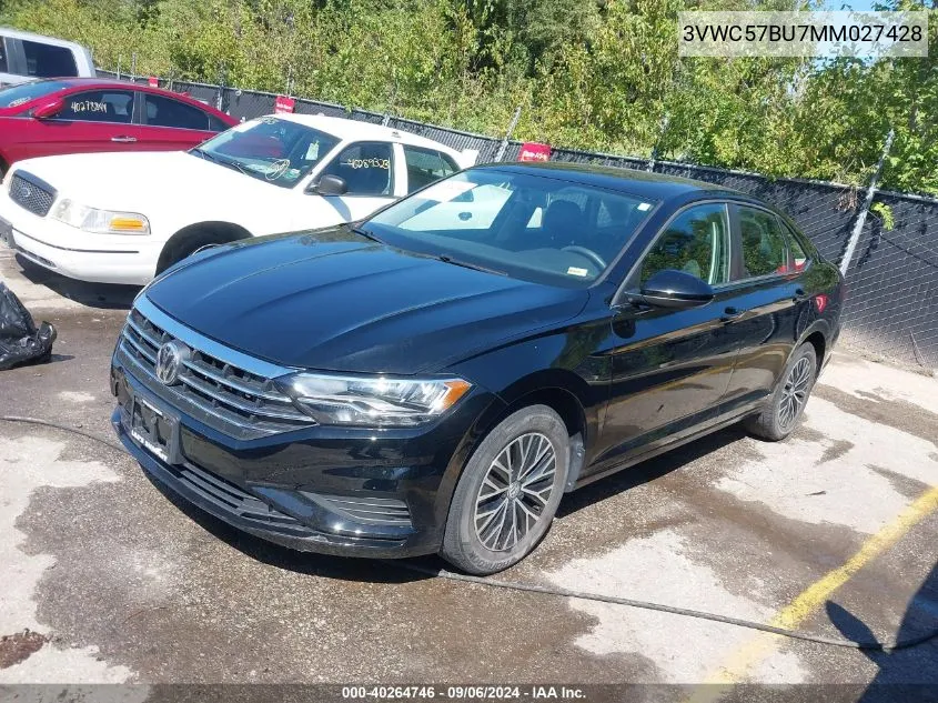 2021 Volkswagen Jetta 1.4T R-Line/1.4T S/1.4T Se VIN: 3VWC57BU7MM027428 Lot: 40264746