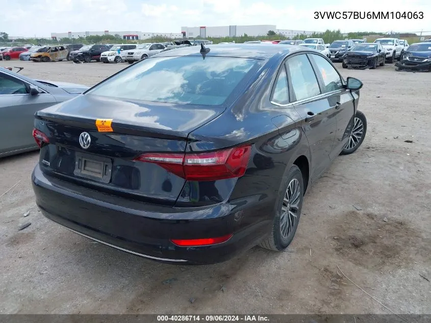 2021 Volkswagen Jetta 1.4T R-Line/1.4T S/1.4T Se VIN: 3VWC57BU6MM104063 Lot: 40286714