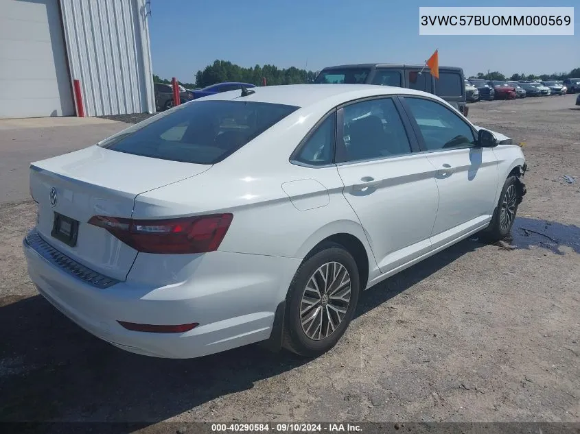 3VWC57BUOMM000569 2021 Volkswagen Jetta S/Se/R-Line