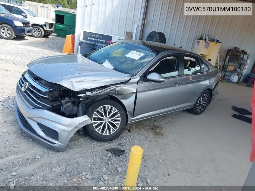 2021 Volkswagen Jetta 1.4T R-Line/1.4T S/1.4T Se VIN: 3VWC57BU1MM100180 Lot: 40294890