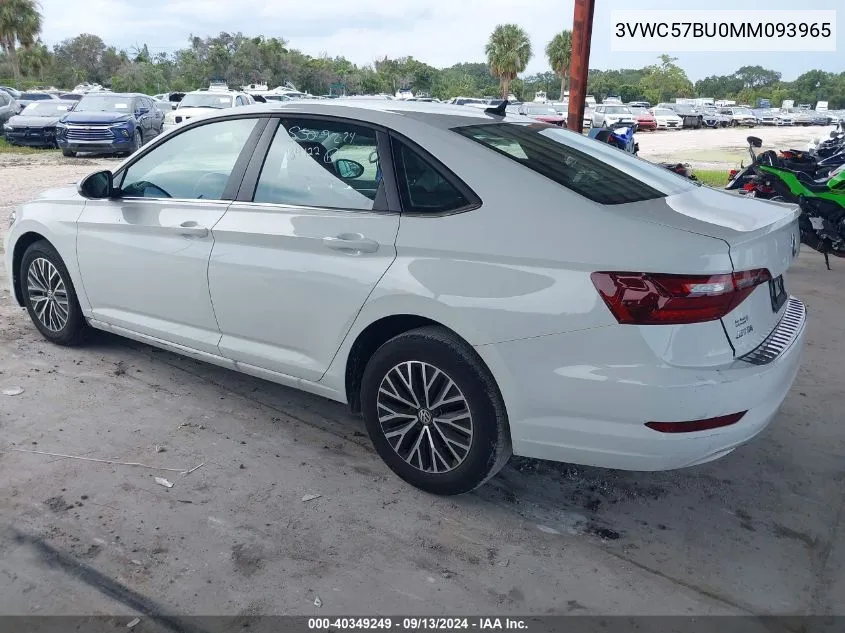 2021 Volkswagen Jetta 1.4T R-Line/1.4T S/1.4T Se VIN: 3VWC57BU0MM093965 Lot: 40349249