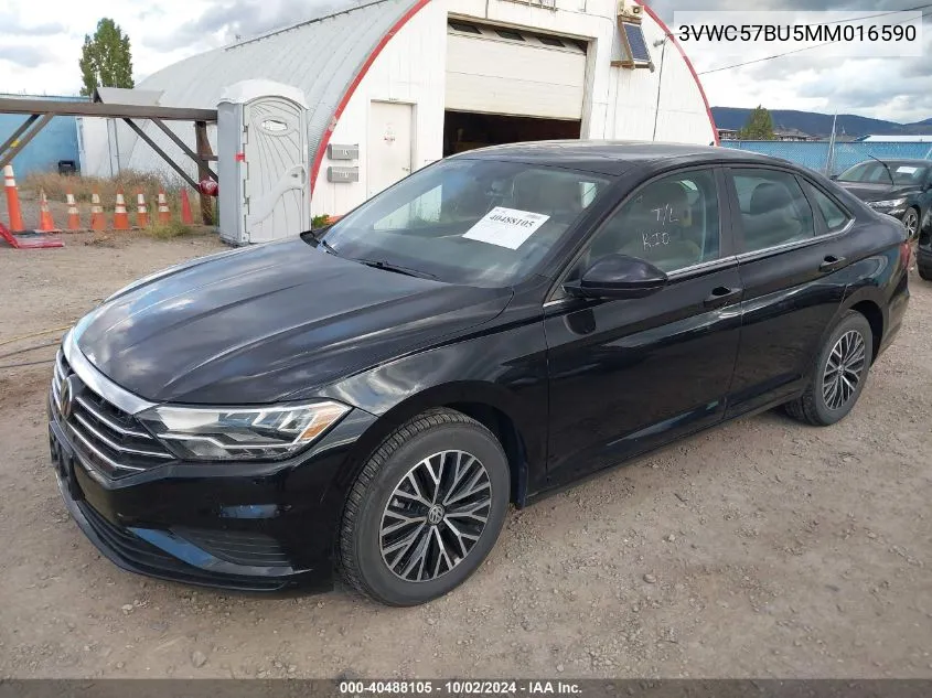 2021 Volkswagen Jetta 1.4T R-Line/1.4T S/1.4T Se VIN: 3VWC57BU5MM016590 Lot: 40488105