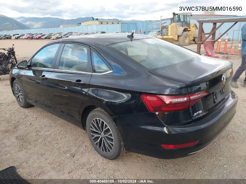 2021 Volkswagen Jetta 1.4T R-Line/1.4T S/1.4T Se VIN: 3VWC57BU5MM016590 Lot: 40488105