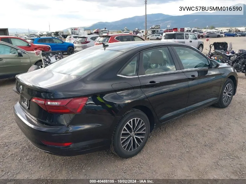 2021 Volkswagen Jetta 1.4T R-Line/1.4T S/1.4T Se VIN: 3VWC57BU5MM016590 Lot: 40488105