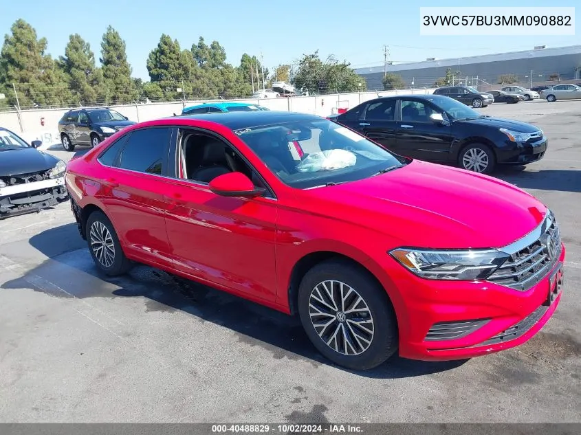 2021 Volkswagen Jetta 1.4T R-Line/1.4T S/1.4T Se VIN: 3VWC57BU3MM090882 Lot: 40488829