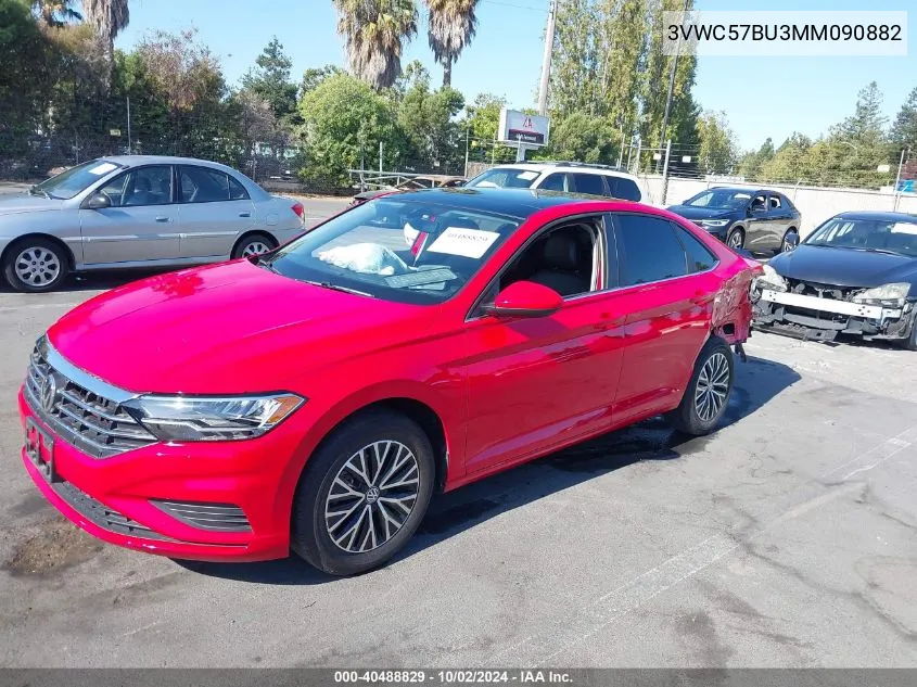 2021 Volkswagen Jetta 1.4T R-Line/1.4T S/1.4T Se VIN: 3VWC57BU3MM090882 Lot: 40488829