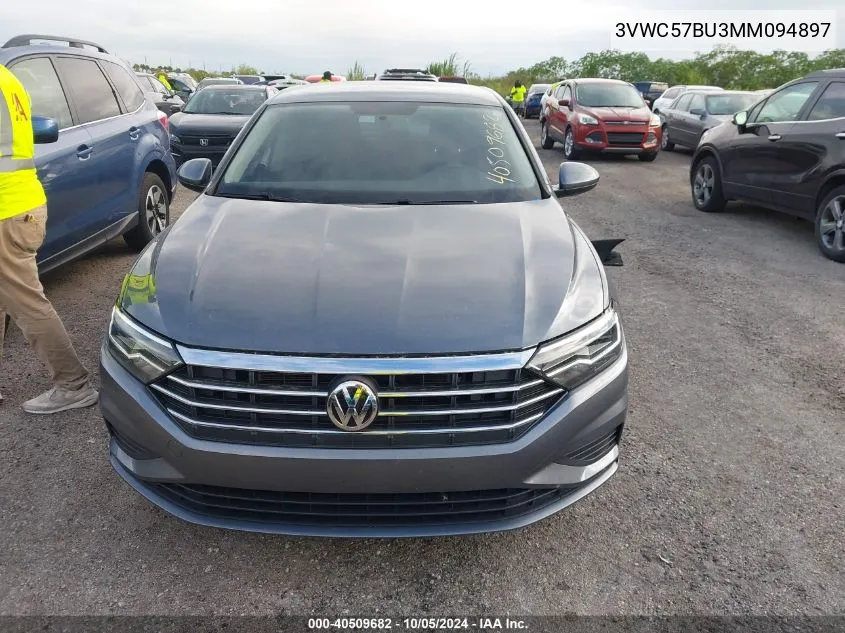 2021 Volkswagen Jetta 1.4T R-Line/1.4T S/1.4T Se VIN: 3VWC57BU3MM094897 Lot: 40509682