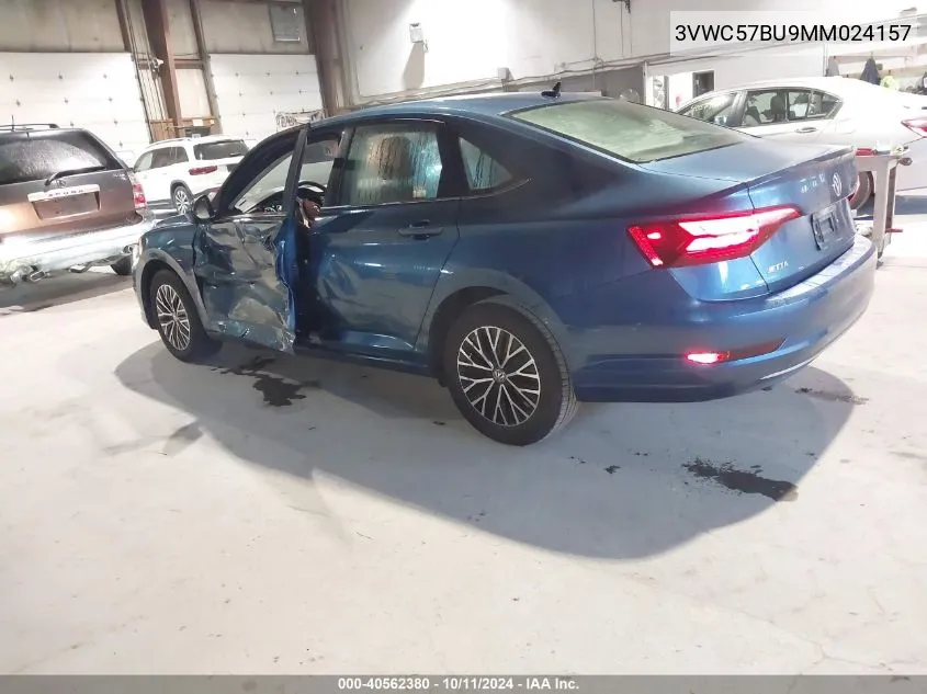 2021 Volkswagen Jetta 1.4T R-Line/1.4T S/1.4T Se VIN: 3VWC57BU9MM024157 Lot: 40562380