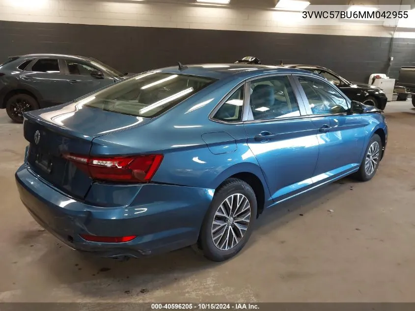 2021 Volkswagen Jetta 1.4T R-Line/1.4T S/1.4T Se VIN: 3VWC57BU6MM042955 Lot: 40596205