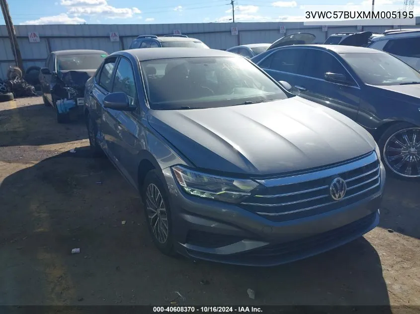 2021 Volkswagen Jetta 1.4T R-Line/1.4T S/1.4T Se VIN: 3VWC57BUXMM005195 Lot: 40608370