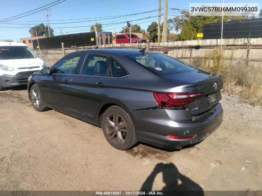 2021 Volkswagen Jetta 1.4T R-Line/1.4T S/1.4T Se VIN: 3VWC57BU6MM099303 Lot: 40619287