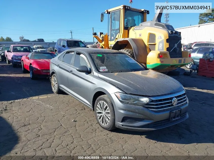 2021 Volkswagen Jetta 1.4T R-Line/1.4T S/1.4T Se VIN: 3VWC57BUXMM034941 Lot: 40638859