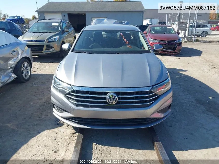 2021 Volkswagen Jetta 1.4T R-Line/1.4T S/1.4T Se VIN: 3VWC57BU4MM087182 Lot: 40652622