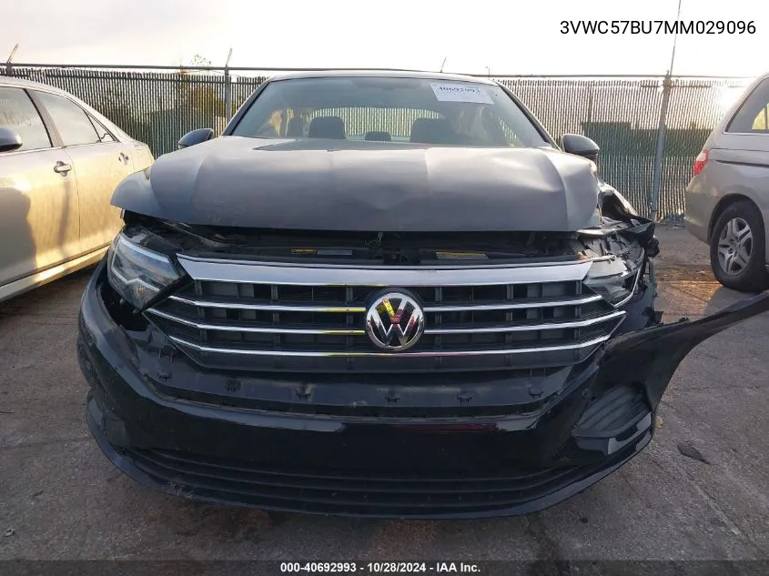 2021 Volkswagen Jetta 1.4T R-Line/1.4T S/1.4T Se VIN: 3VWC57BU7MM029096 Lot: 40692993