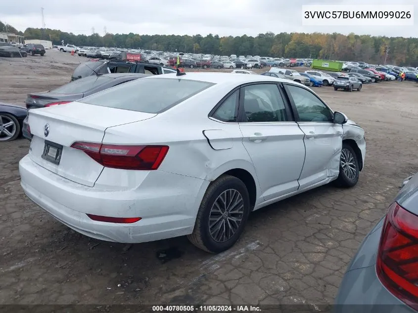 2021 Volkswagen Jetta 1.4T R-Line/1.4T S/1.4T Se VIN: 3VWC57BU6MM099026 Lot: 40780505