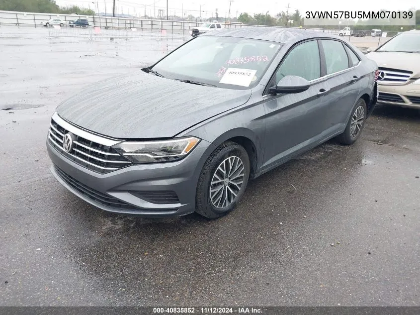 2021 Volkswagen Jetta 1.4T R-Line/1.4T S VIN: 3VWN57BU5MM070139 Lot: 40835852