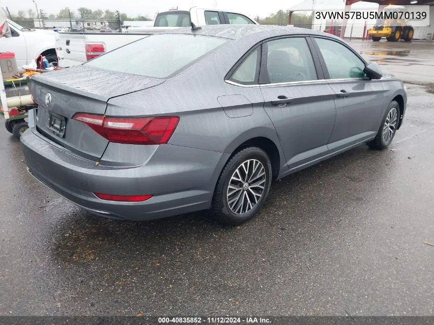 2021 Volkswagen Jetta 1.4T R-Line/1.4T S VIN: 3VWN57BU5MM070139 Lot: 40835852