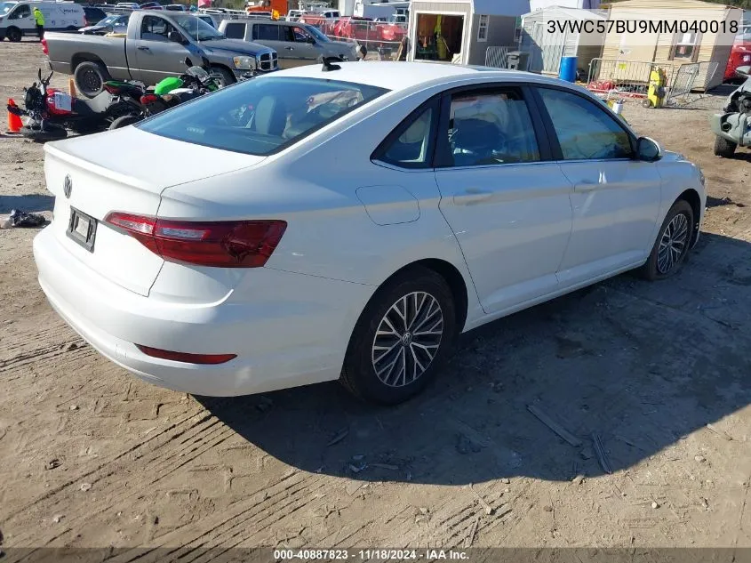 2021 Volkswagen Jetta 1.4T R-Line/1.4T S/1.4T Se VIN: 3VWC57BU9MM040018 Lot: 40887823