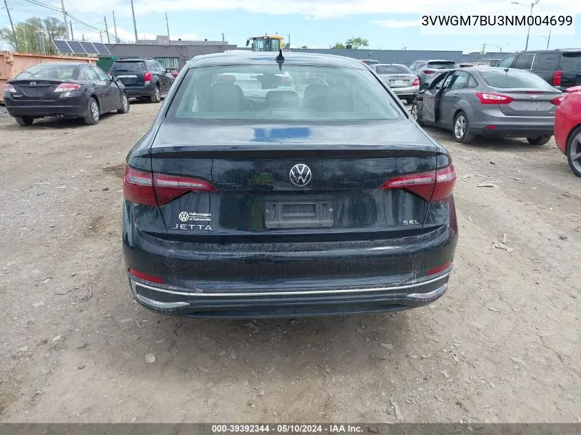 3VWGM7BU3NM004699 2022 Volkswagen Jetta 1.5T Sel